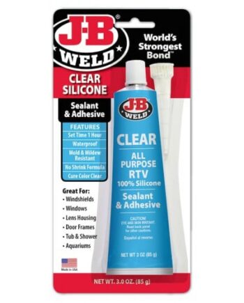 JB Weld - Clear Silicone - Sealant & Adhesive, 85gr