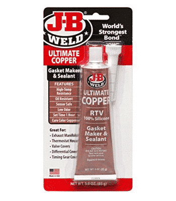 JB Weld Ultimate Copper Silicone - Gasket Maker & Sealant, 85g