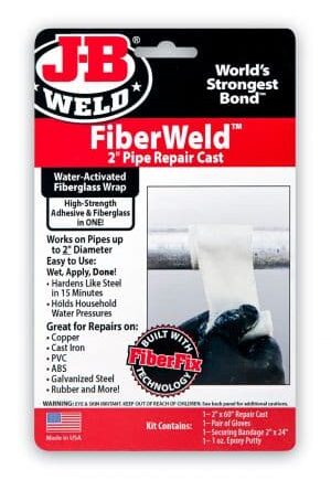 JB Weld FiberWeld 2" Pipe Repair Cast